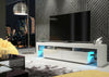 Modern 200cm TV Unit Cabinet Stand | White High Gloss Doors | Free LED Lights