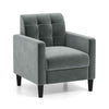 Mid Century Modern Velvet Accent Chair Upholstered Armchair