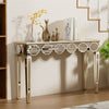 Long Silver Mirrored Console Table Hallway Side Desk Pendant Table Retro Elegant