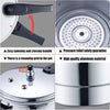 3/5/7L Aluminium Pressure Cooker Quick w/ Lid Latch Indicator Explosion-Proof UK