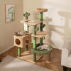 150 cm Cactus Cat Tree Indoor Multi-level Cat Tower w/ Sisal Scratching