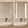 LED Bathroom Mirror with Shaver Socket Demister Illuminated Lights Touch Control