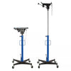 Vertical Hydraulic Transmission Gearbox Jack 500kg Height 127-208cm Swivel Wheel