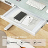 Electric Stand up Home Office Desk Adjustable Desk Sit Stand-White