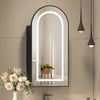 LED illuminated Bathroom Mirror Cabinet with Demister Shaver Socket Wall Mounted