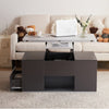 Lift Top Coffee Table With Storage Tea Table With 3 Drawers and Lift Up Tabletop