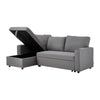 3 Seater Corner Sofa Bed Hidden Storage Convertible Pull Out -L Shaped Sofa Bed