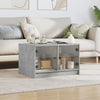 Coffee Table with Glass Doors, Side Table for Living Room Home Office C1A4