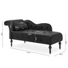 Chaise Lounge Elegant Colourful Velvet Reader's Bedroom Lounge Sofa w/ Wood Legs