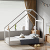Toddler PineWood Bed Frame Children Kids Junior House Bedframe Bedroom Furniture