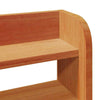 Headboard with Shelves Wax Brown 120 Solid Wood Pine A0R7