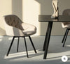 Keaton Swivel Dining Chairs beige 40-3-10