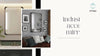 Rustic Industrial Metal Pipe Wall Mirror HD Make up Mirror Vertical / Horizontal