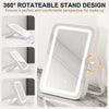 360° Rotateable Makeup Vanity Mirror 3 Color LED Lighted Mirror w/ Touch Screen