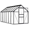 Greenhouse with Base Frame Anthracite Aluminium 7.03 m²