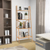 4-Tier Ladder Shelf Bamboo Bookshelf Bookcase Storage Organizer Plant Stand
