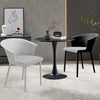 4 PCS Upholstered Dining Chair Kitchen Side Chairs with Armrests Plastic Frame