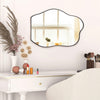Wall Mounted Framed Mirror Vanity Makeup Bedroom Glass Dressing Mirror Shaped