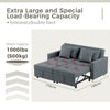 2-Seater Sofa Bed Convertible Chair Double Sleeper 3-in-1 Pull Out Chair