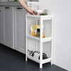3/4 Layer Floor Caddy Shelf Organizer Bathroom Plastic Storage Rack Shower Pan
