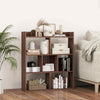 Wooden Bookcase 7 Cubes Open-back Bookshelf Storage Display Shelf-Walnut