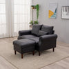 Panana 2 Seats Loveseat Couch Sofa Ottoman Upholstered Furniture for Small Space