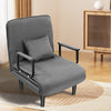 4 in 1 Convertible Sofa Bed Lounge Sleeper Chair w/Adjustable Backrest, Cushion
