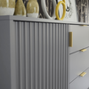 140cm Loft Retro Milled Fronts Sideboard I TV Unit Cabinet I Cupboard TV Stand