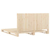 Bed Frame with Headboard 180x200 King Solid Wood Pine B7B2