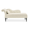 Chaise Lounge Elegant Colourful Velvet Reader's Bedroom Lounge Sofa w/ Wood Legs