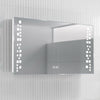 IR Motion Sensor Activated Bathroom Mirror LED Lights Clock 240V Socket Demister