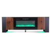 70inch Living Room TV Stand With 36in Electric Fireplace Fire Stove Unit Cabinet