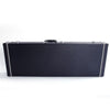 Glarry Microgroove Leather Electric Guitar Hardshell Case Black Square Lockable