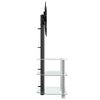 Corner TV Stand 3-Tiers for 32-70 Inch, Universal Cantilever TV Floor Z6Y8