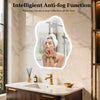 LUVODI Cloud LED Bathroom Mirror with Lights Anit-Fog, Dimmable, Memory Function
