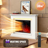 Electric Fireplace Flame Effect Heater, Timer&12 Color LED Light Remote Control