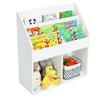 Kids Bookshelf Toy Storage Cabinet Organizer-White