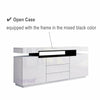 LED Sideboard High Gloss Buffet Cupboard Display Cabinet TV Stand Unit 160CM