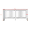 172cm Large White Radiator Cover Modern Traditional Wood Grill Cabinet Furniture