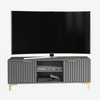 120cm TV Unit I Sideboard I Cabinet I Cupboard I TV Stand I Grey & Gold I Modern