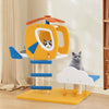 Small Cat Tower 3 Star-shaped Hanging Toys w/ Scratching Post