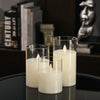 3 OR 5PCS LED Flameless Candles Remote Flickering Pillar Timer Battery Operated