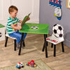 Kids Wooden Table & 2 Chairs Themed Set Furniture Play Room Desk Toddlers Junior