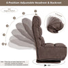 Folding Floor Gaming Chair 360-Degree Swivel Lazy Sofa Floor Chair Adjustable