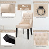 Modern Button-Tufted Dining Chair Upholstered Side Chair with Nail head Trim