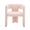 Dusk Quinn Blush Pink Matte Velvet Dining Chair RRP £499