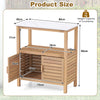 Wood Garden Potting Bench Outdoor Potting Table Planting Work Bench Station