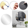 Frameless Unframed Bevel Glass Bathroom Mirror With Self Adhesive Sticker&Glue