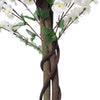 White Sakura Cherry Artificial Tree Blossom Flowering Fake Plant Garden Home Dec