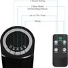Tower Fans Cooling 36'' Oscillating Fan w/ Remote LED Display Timer & 3 Speed UK